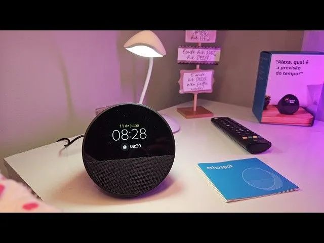Echo Spot com Alexa (Geração mais recente) Lacrado  - Foto 4