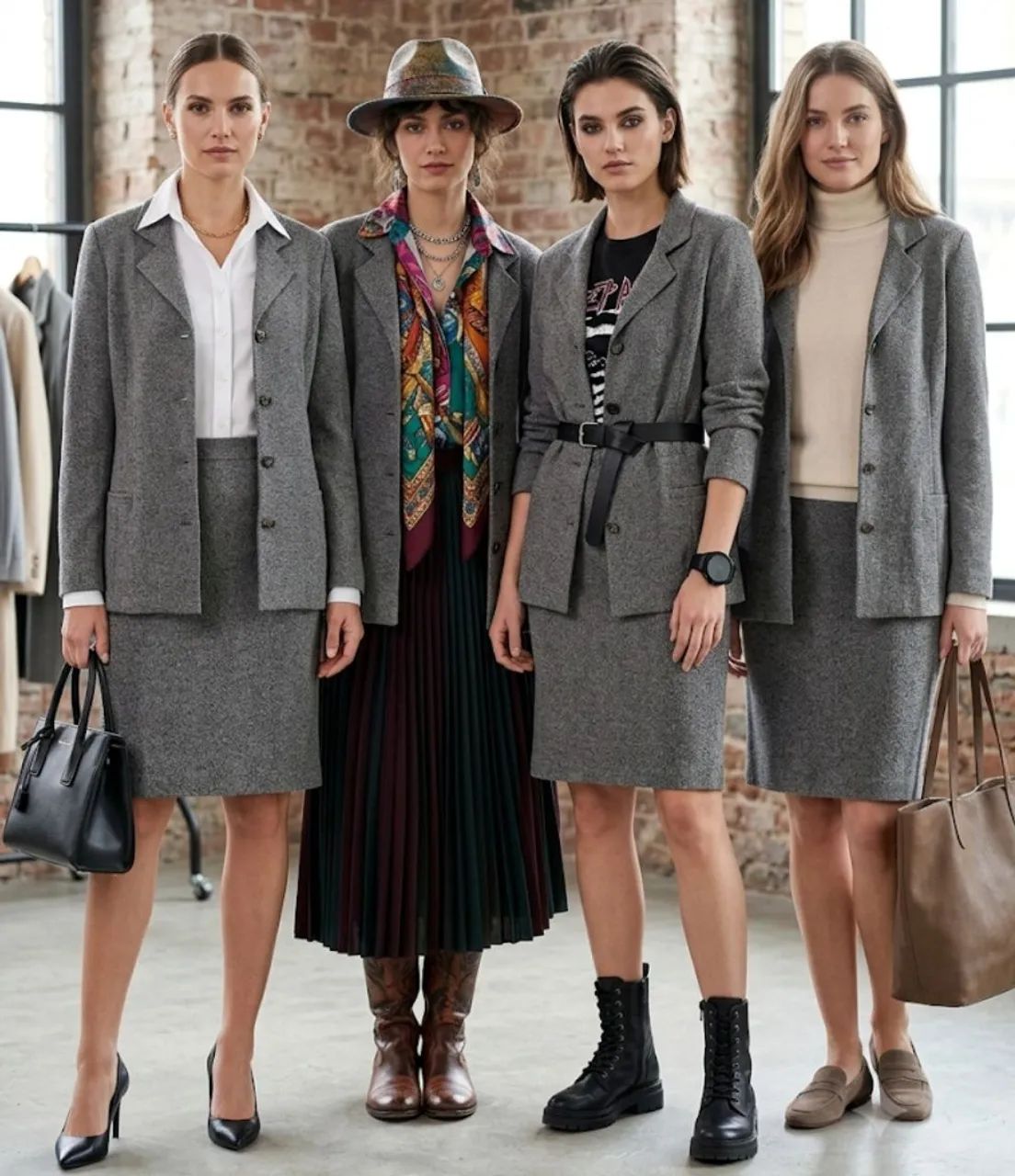 Conjunto blazer e saia Midi tamanho M/g - Foto 2