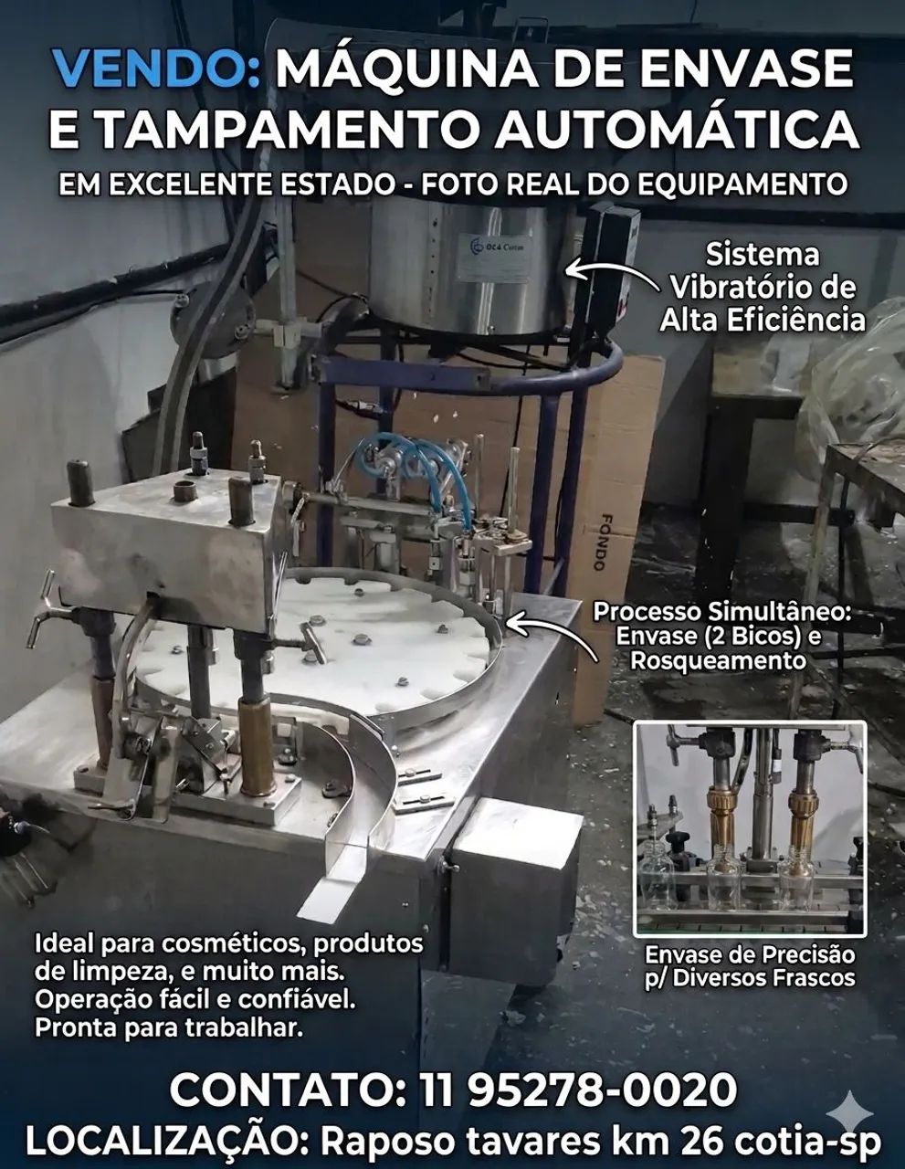 ENVASADORA DE LÍQUIDOS E VISCOSOS