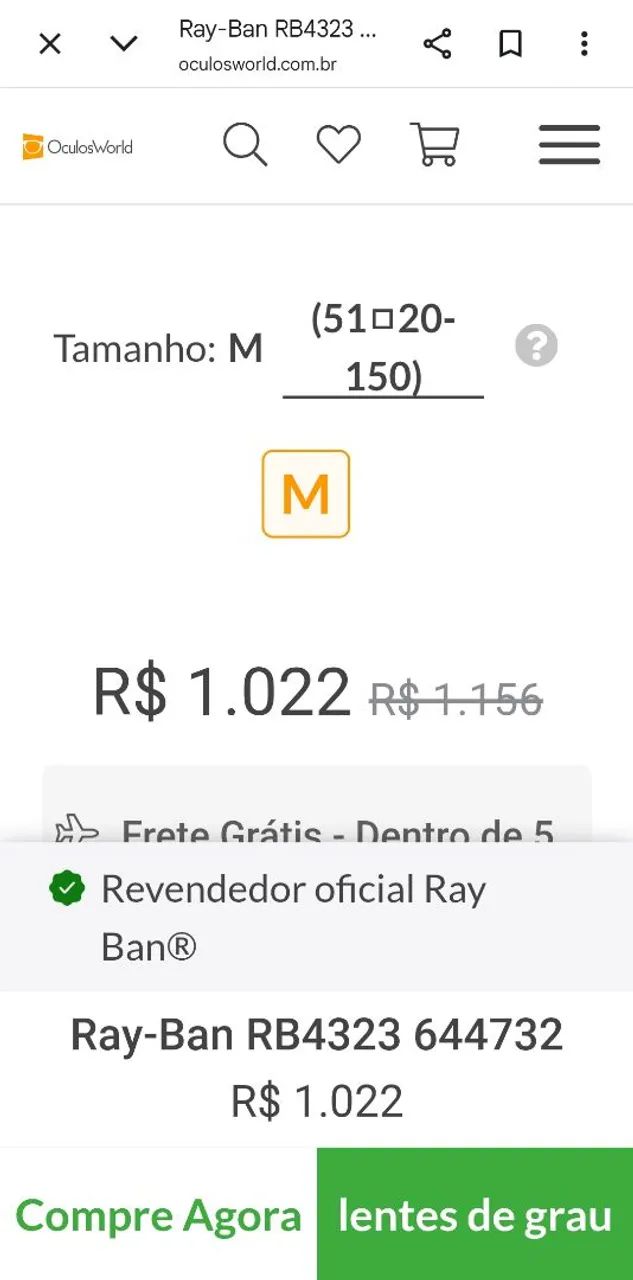 Oculos ray ban acrílico  - Foto 2