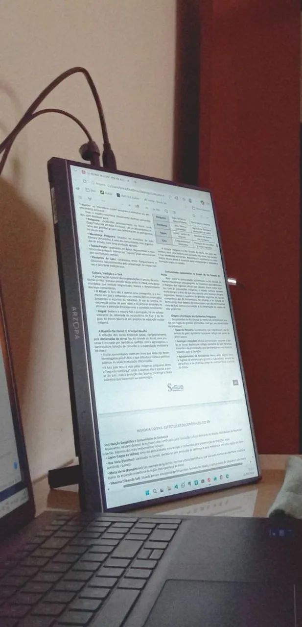 Monitor Portátil Arzopa Ultrafino 1080p 16,1 polegadas  - Foto 4