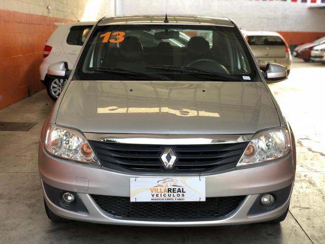 Logan Expression 1.0 Flex 2013 Prata Completo Muito Conservado - Foto 2