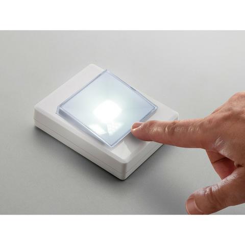 Kit 4 Luminarias LED Botão A Pilha 3W Branca - Elgin