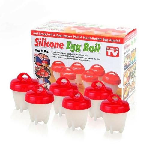 Kit de 6 Formas de Silicone Para Cozinhar Ovos - Foto 2