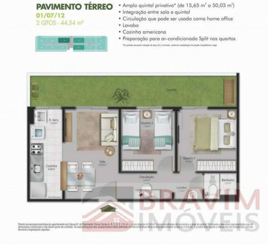 Apartamento com quintal privativo com ITBI e Registro