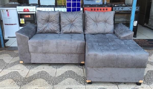 Entregamos No Mesmo Dia!!Sofa Chaise Com Almofadas Apenas 599,00 - Foto 2