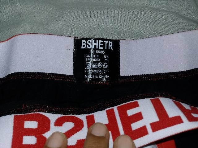 Cueca preta e vermelha BSHETR. Tam. P - Foto 4