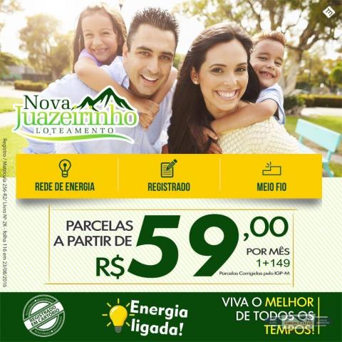 Terreno à venda, 160 m² por parcelas a partir de R$ 59,00 por mês - Loteamento Nova Juazei - Foto 2