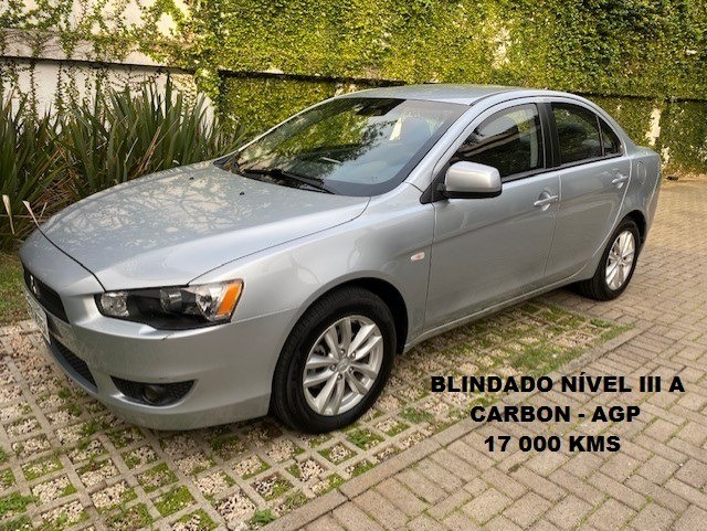 MITSUBISH LANCER 2017 BLINDADO CARBON 17 000 KMS