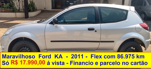 MARAVILHOSO FORD KA 2011 FLEX 1.0 SÓ R$ 17.990,00 Á VISTA