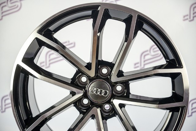 Rodas Audi Coupe Preto Diamantado 5x112 - 18x8,5 - Foto 5