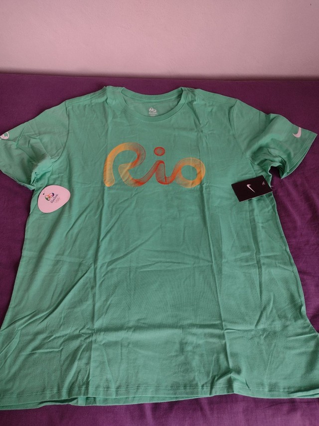 Camiseta Original Rio 2016 Nova Verde colecionadores - Foto 2