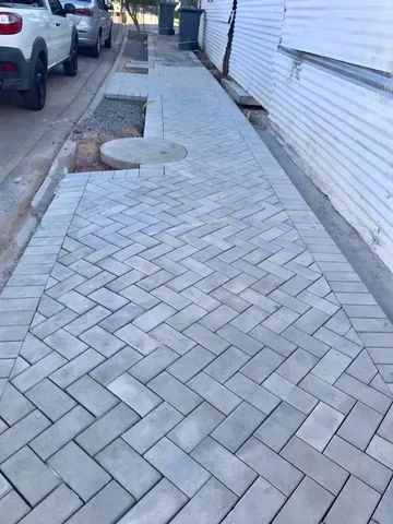 Paver dormido, Piso drenante, Tátil, meio fio