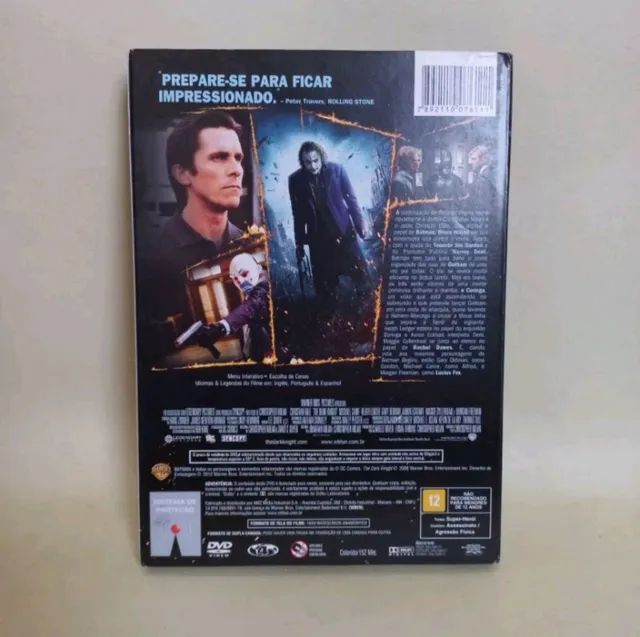 BATMAN CAVALEIRO DAS TREVAS DVD COM LUVA CHRISTOPHER NOLAN - Foto 3