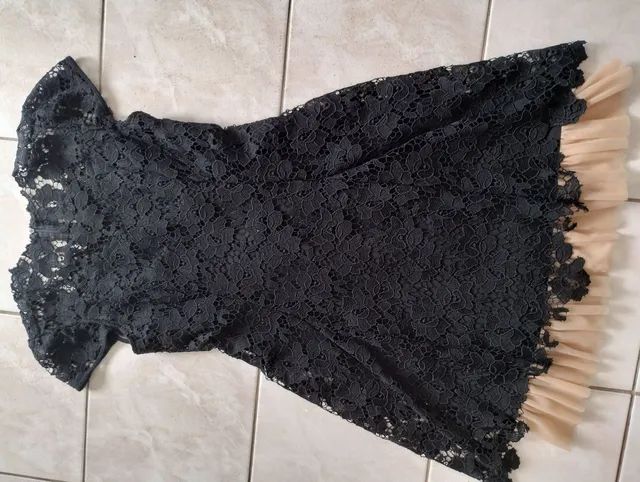 Vestido de guipir preto - Foto 2