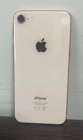 Iphone 8, 64 Gb, Branco/Dourado, Super Conservado, Sem Nenhuma Avaria