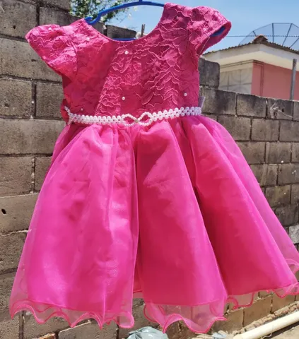 Vestido Infantil Estampado Manga Curta Barbie Tam 4 a 10