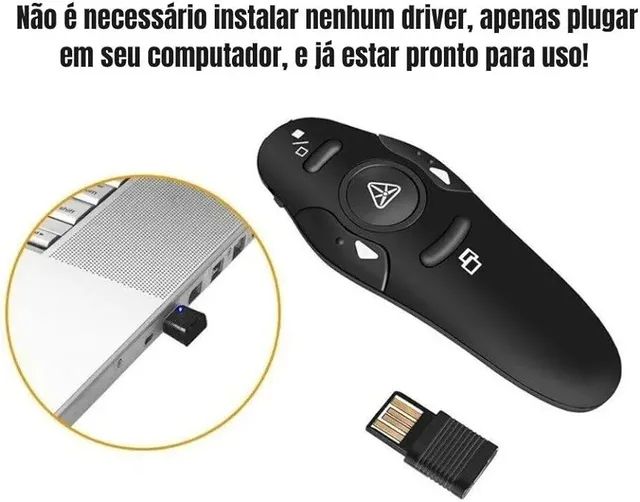 Apresentador de slides com laser para Pc e Notebook  - Foto 3