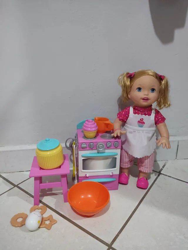 Boneca little mommy pequena chef e lavanderia Antiguidades Goiania 1263930029 OLX