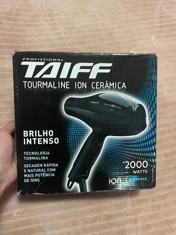 Secador de cabelo Taiff Elegance Tourmaline Íon preto 127V