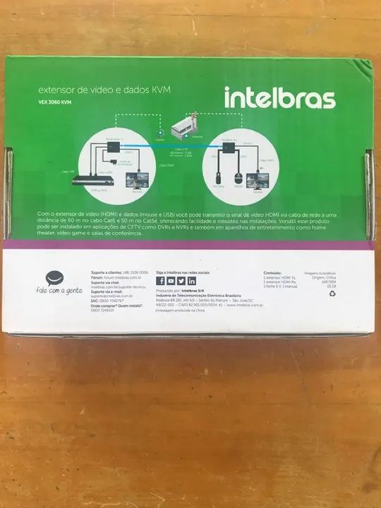 Extensor HDMI + USB VEX 3060 KVM Intelbras - Foto 4