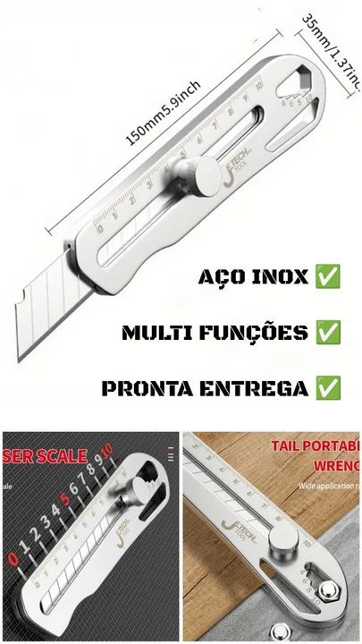 ESTILETE AÇO INOX - Foto 2