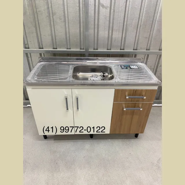 Pia ( Tampa Inox ) Gabinete ( Mdp ) - Entregamos