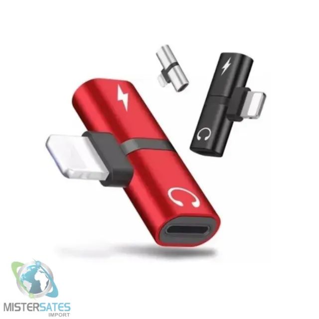 Adaptador Fone Carregador iPhone Lighting 7/8/x/plus/iPad - COD 995