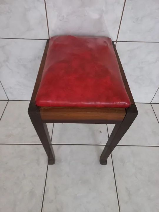 Banquinho antigo madeira  - Foto 2