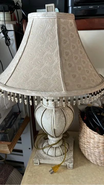 Abajur de Mesa Luxo em Estilo Clássico