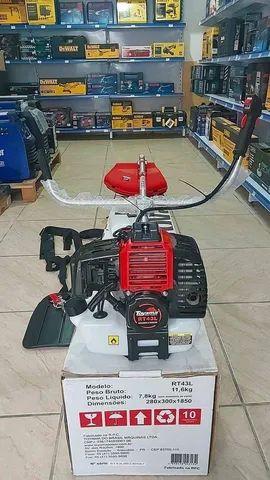 Roçadeira A Gasolina 43cc Motor 1.7Hp C/ Acessórios - Toyama (Nova) - Foto 4