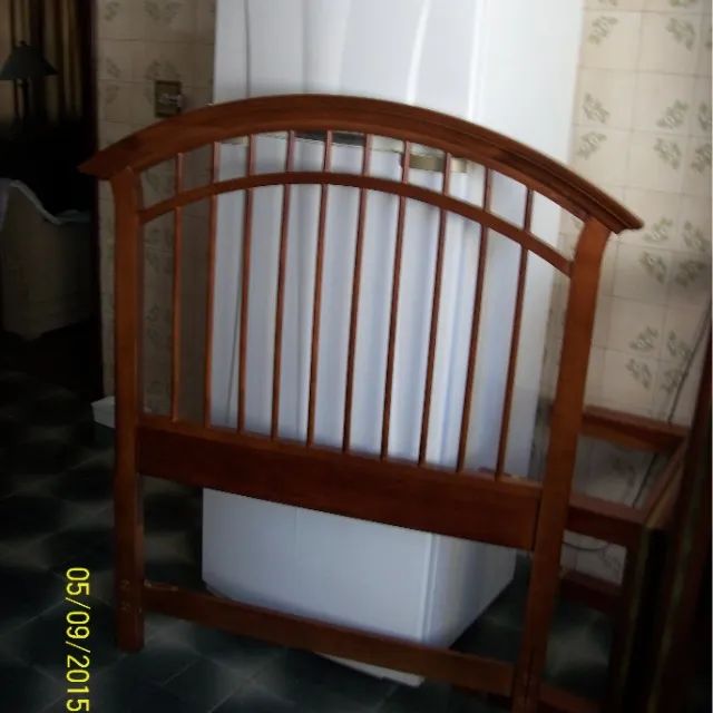  Cabeceira Em Madeira Nobre importada P/ Cama De Solteirão- Usada