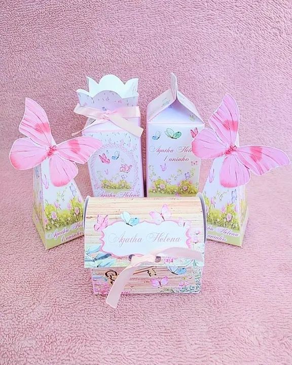 Jardim encantado caixinhas personalizadas para festa de aniversário  - Foto 2