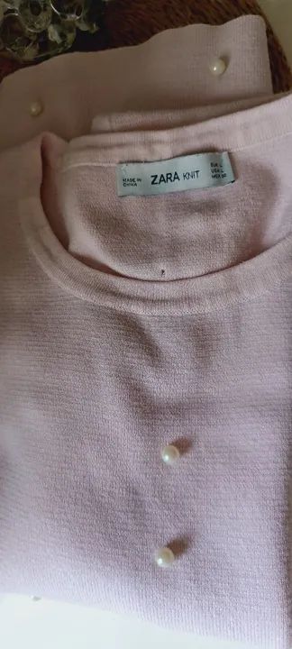 Blusa Zara com pérolas G - Foto 5
