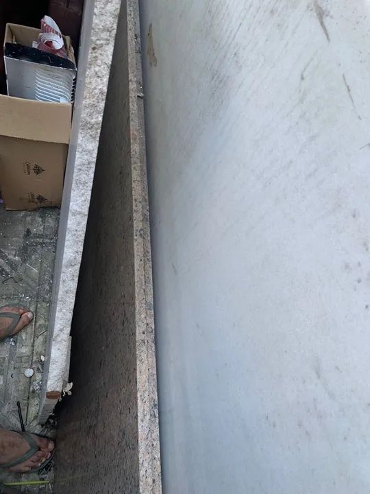 Bancada com pia - 2 folhas de mármore 2x1 - Foto 6