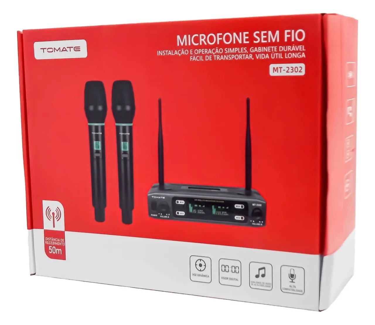 Microfone Sem Fio Tomate MT-2302  - Foto 5