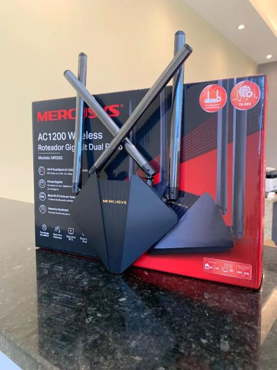 Roteador Wi Fi Mercusys AC1200, Novo Com Garantia. - Foto 4