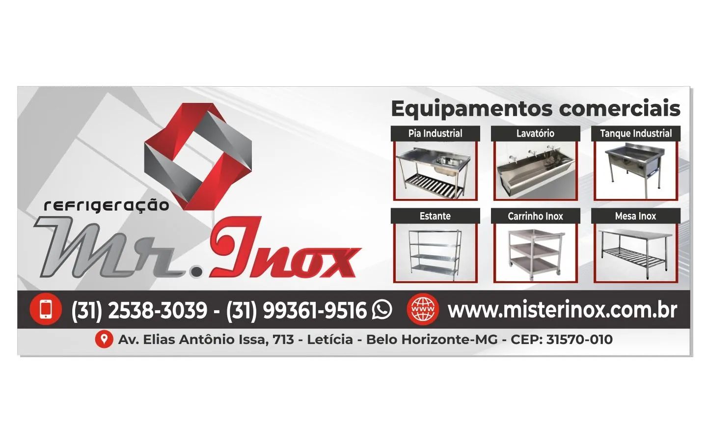 Mesa de aço inox 1,50x60x90cm - Foto 2