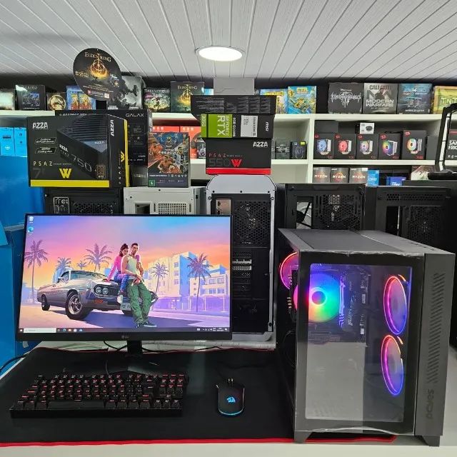 PC Gamer + Monitor 24pl Ryzen 5 5500 Rx 580 8gb  - Foto 5