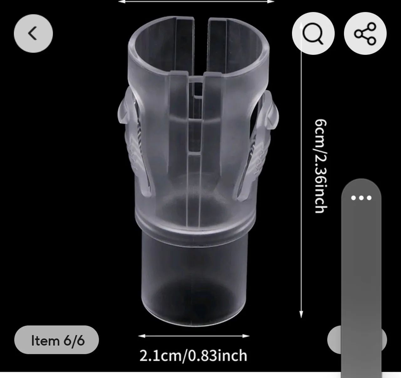 Adaptador de traqueia slinline para AirMini - Foto 4