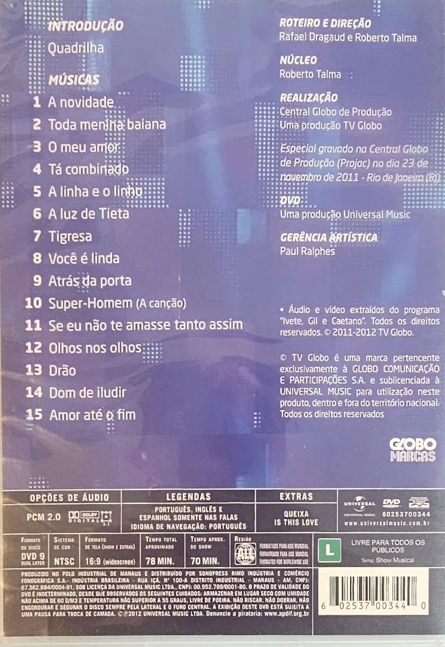 Especial Ivete Gil Caetano DVD - Foto 2