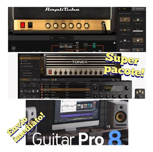 Amplitube 5 Max +tonex Max + Guitar Pro 8 ( 200 Mil Tabs )