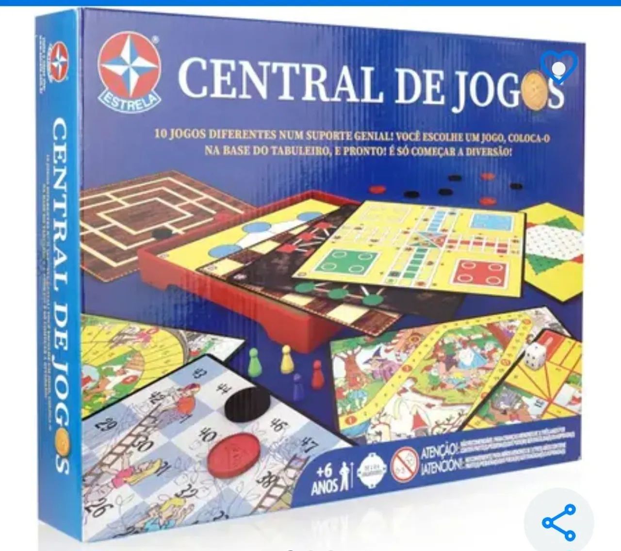 Central de jogos (10 tipos de jogos) - Estrela