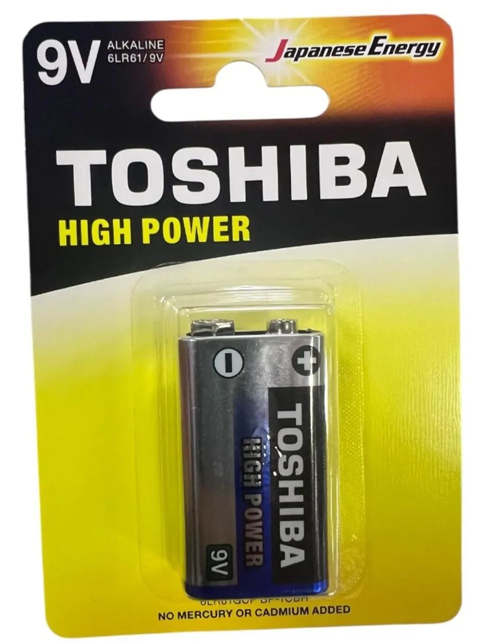 Pilha Toshiba 6LR61/9V Retangular - 1 unidade