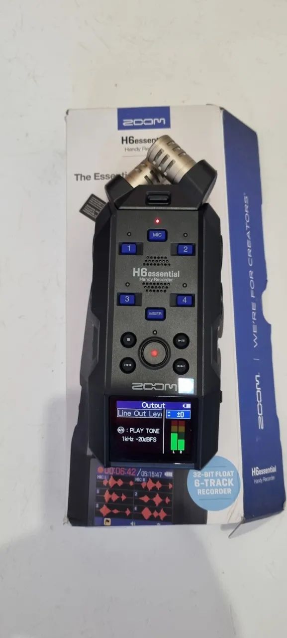 Gravador Zoom H6 Essential + Cartão de memória 128gb + WSU-1 Universal Winds + C 4 pilhas - Foto 2