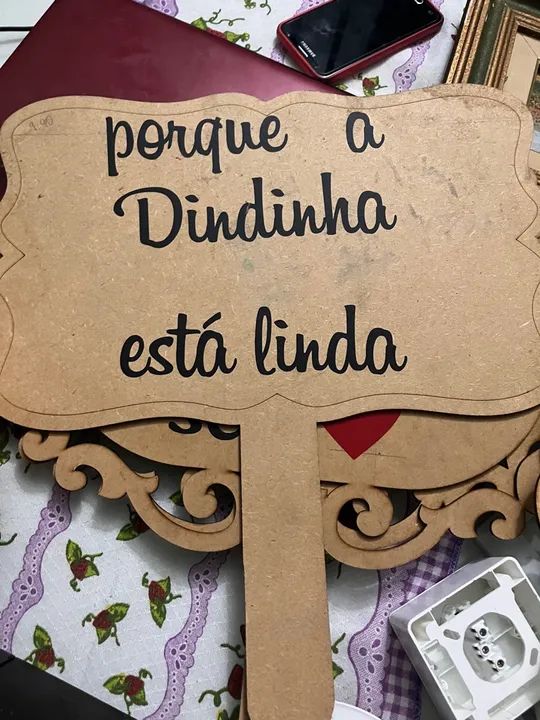 Plaquinha Dindo Prepara o Seu - Foto 3