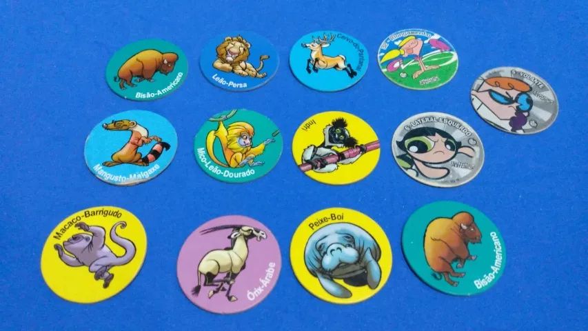 Lote de tazos antigos Ping pong e outros
