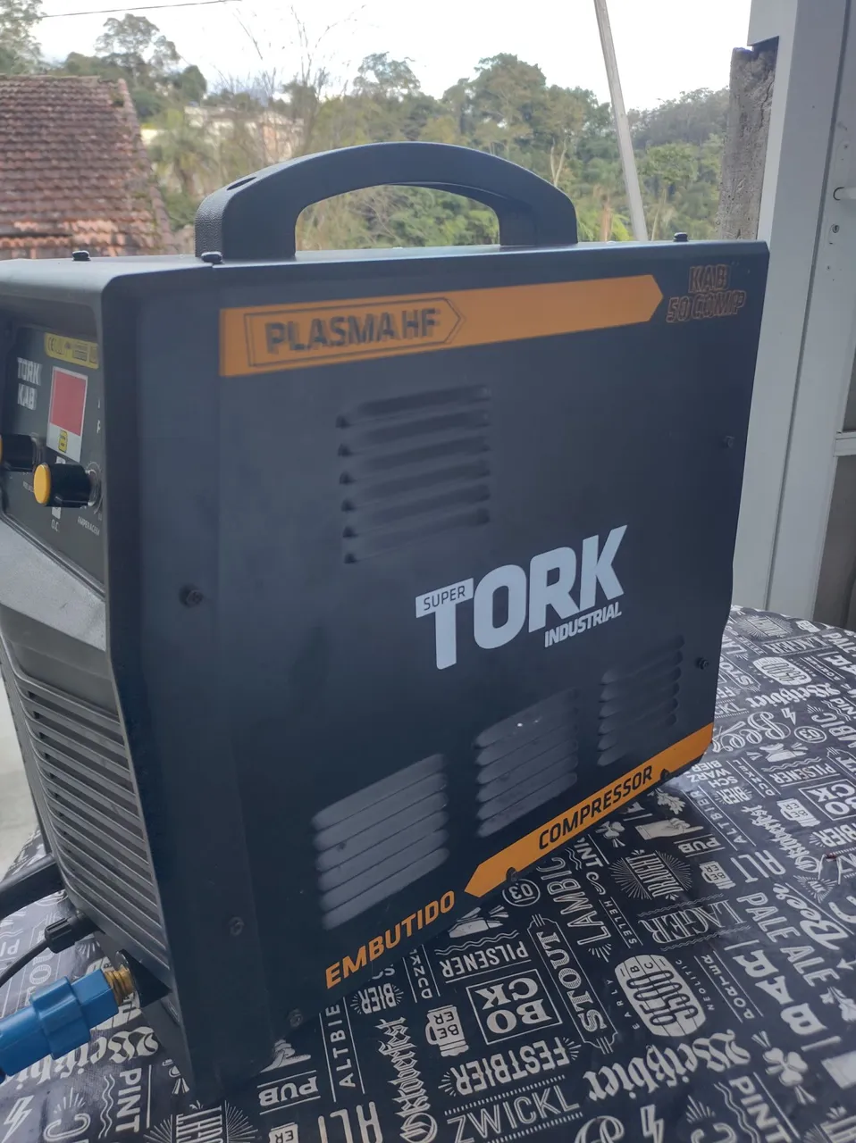 Plasma HF Super Tork Industrial KAB 50 com compressor embutido.COMP