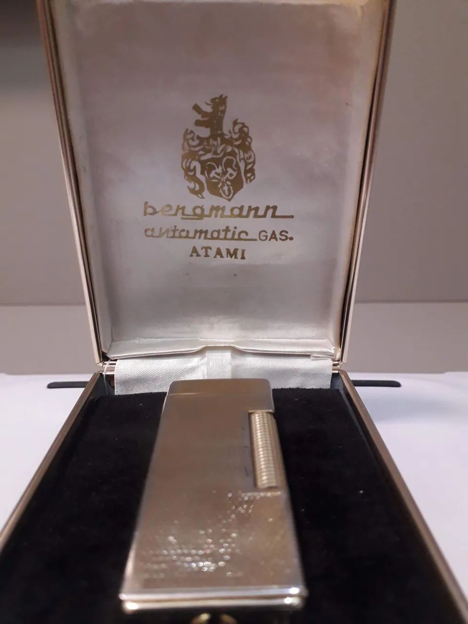 Bergmann Automatic Lighter Gas. Atami in Box, All Original.
