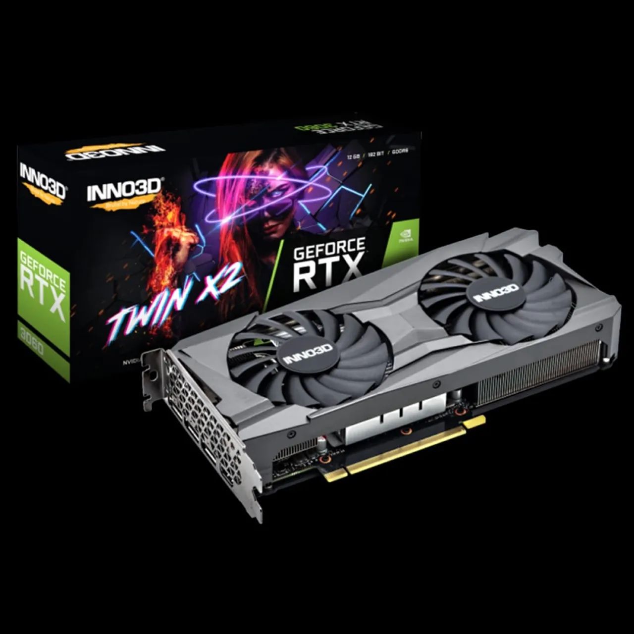 Placa de Vídeo INNO3D GeForce RTX 3060 Twin X2